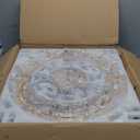 24" Crystal Chandelier for Dining Room,Smoke Grey K9 Crystal Ceiling Light, Diamond-Shaped Kitchen Island & Bedroom,Elegant Contemporary Lighting Fixture