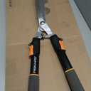 Fiskars Power-Lever Hedge Shears - 25"-33" Extendable Handle - Plant Cutting Scissors - Yard and Garden Tools - Orange/Black (1-Pack)