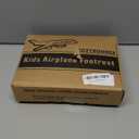 Toddler Airplane Bed & Travel Essentials - Kids Airplane Seat Extender, Portable Plane Bed for Flights (Black)