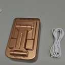 Gifts for Women Girls, Bluetooth Speaker Phone Stand with Charging Function 360 Rotable Adjustable Cell Phone Holder with HD Surround Sound for Desk Fits All Phones, Tablet (Rose Gold)