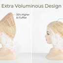 Topcosplay Women's Wig Blonde Long Curly Beehive Wig Big Hair Wigs Halloween Costume Accessory Drag Queen Wig