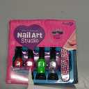 Nail Art Studio for Girls - Birthday Gift - Nail Polish Kit for Kids Ages 7-12 Years Old - Girl Gifts Ideas - Gift Set - Girly Stuff - Polish, Pens, Glitter, Stickers, Gems, Filer - 8 9 10 11 12 Year