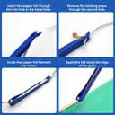 Copper Foil Hand Foiler for Stained Glass, Stained Glass Copper Foiling Tool (7/32 in)