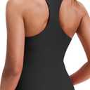 JOYSPELS Workout Tank Tops with Built in Bra, Butter Soft V Neck Athletic Yoga Tops, Racerback Gym Shirts for Women S