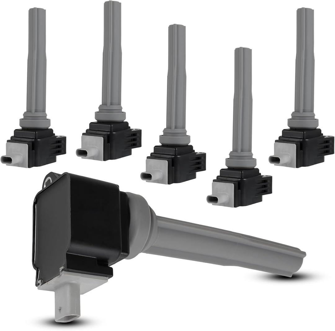 OCPTY 3-Pins High Performance Ignition Coil Replace 2015-2019 for ford Edge 2.7L/V6, 2015-2017 for ford F-150 2.7L/V6#Uf773, Ft4Z-12029-A, Ft4Z12029A 6Pcs Ignition Coils