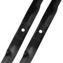 2 Pack AM141034 Lawn Mower High Lift Blade Compatible with 42 Inch Deck John Deere D105 D110 LT160 LA135 Z225 - Heavy Duty Blade Replaces AM141034 AM141032 M154062 AM137327 M15406