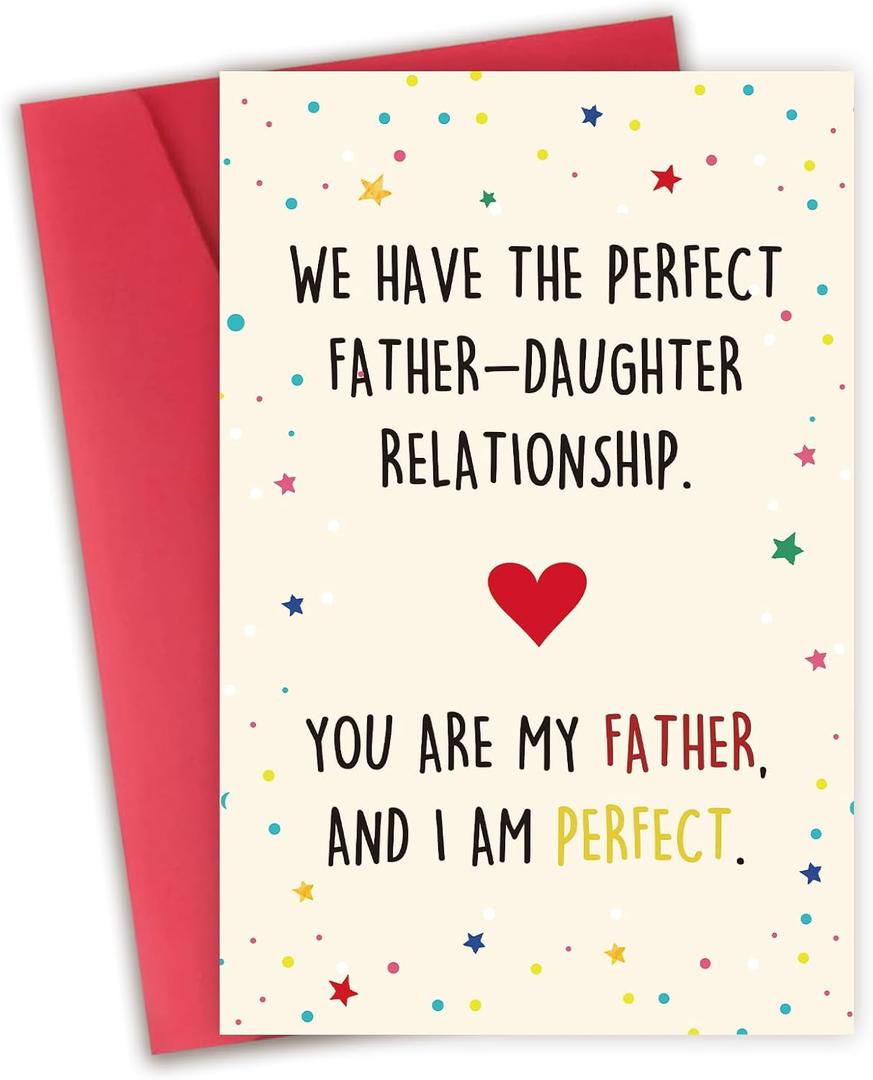 2 x Funny Father's Day and Birthday Greeting Card for Dad,Funny Fathers Day Card, Hilarious Birthday Card for Dad
