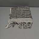 Organic Turkish Cotton Hand Towels for Bathroom | Oversized - 17 x 35 Inches | Large Soft Plush Fluffy Highly Absorbent Towels for Kitchen, Hand and Face (Black, Hand Towel)