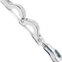TC 0.5-0.75" Tri Clamp Stainless Steel 304 Heavy Duty Sanitary Clover with Silicone Gasket (2 Pack)