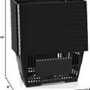 12 x 12PCS Shopping Baskets with Handles, 21L Durable Plastic Shopping Cart, Portable Grocery Basket for Supermarket Retail Shop Book Store Laundry, Black