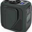 Xikec Stronger Airflow Portable Waist Fan Rechargeable 10000 mAh, 5 Speeds Max 20H Cooling, Battery Powered Personal Wearable Clip on Belt Shirt Fans, Neck Fan, Small Desk Fan for Outdoor Work, Travel