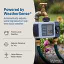 Orbit B-hyve XD 2-Port Smart Hose Watering Timer - Features Dual Outlet Irrigation Control - App Controlled Watering Timer with Bluetooth - Weatherproof Battery Powered - 24632