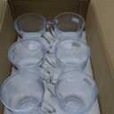 15oz/ 450ml Glass Coffee Mugs Clear Coffee Cups with Handles perfect for Latte, Cappuccino, Espresso Coffee, Tea and Hot Beverages, Set of 6