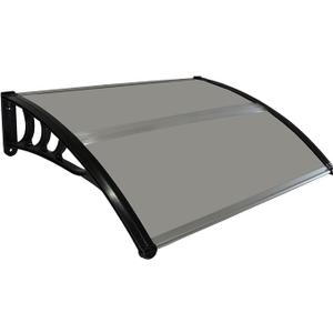 HUHJYUGE Door Canopy Awning 90x150cm, Front Door Canopy Cover Rain Snow Sunlight Protection, Awnings for Doors and Windows Maintenance-Free, Modern Hollow Sheet Sun Shetter