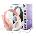 Gaming Headset with Microphone for PS4 Xbox One PS5 Controller, Over Ear Wired Headphones with Mic for PC Computer Mac Laptop and Consoles (Rose Gold)