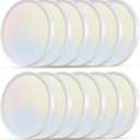 12PK 12 Inch LED Flush Mount Ceiling Light, 24W, 2520LM, 3000K/4000K/6000K CCT Selectable, 0.9inch Super Slim LED Ceiling Fixture, Low Profile Round Flat Panel Light for Bedroom,Kitchen,Hallway(White)