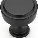 Ravinte 10 Pack Matte Black Kitchen Cabinet Knobs Single Hole Round Dresser Knobs Cabinet Hardware for Kitchen Dresser Drawers