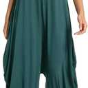Dreamskull Women's Spaghetti Strap Harem Jumpsuit with Pocket Summer One Piece Romper Overalls for Women, S