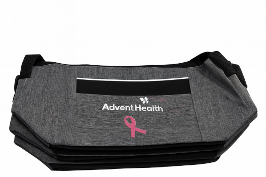 small Gray lunch bag, white logo, 4 pack