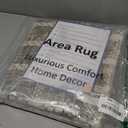 Door Mat Indoor Rugs for Entryway Checkered Small Rug 2x3 Washable Non-Slip Braided Geometric Print Soft Low-Pile Throw Carpet for Bedroom Kitchen Bathroom Entrance Tan Brown