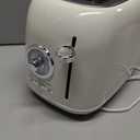 2-Slice Toaster, Wide Slots, 7 Bread Shade Settings, Stainless Steel, Bagel, Cancel, and Defrost Functions, Removable Crumb Tray, Retro Style Toaster,Beige