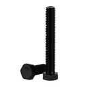 1/4-20 x 2 Hex Head Cap Screws Hexagon Bolts, Stainless Steel 18-8 Black Finish, UNC Coarse Thread Fully Threaded, 20 PCS