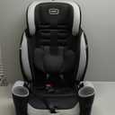 Evenflo High-Back Booster Car Seat with Harness, 22 to 110lbs, Maestro Sport, Granite Gray