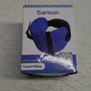 Travel Pillows for Airplanes, Airplane Pillow for Long Flight, Airplane Head Strap with Eye Mask for Sleep, Travel Neck Pillow for Car Road Trip, 360 Support Headrest, Stop Bobblehead, Black