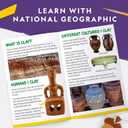 National Geographic Mega Arts and Crafts Kit for Kids Mosaic Kit, Marbling Paint Kit & Air Dry Clay Pottery Kit Art Projects for Kids Ages 8-12, Crafts for Girls and Boys
