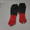 Haiou Pond Gloves, Long Arm Waterproof Gloves,Long Rubber Gloves for Men and Women (25 inches, Large, Red)