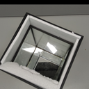 Phosphor Hurricane Candle Holder Set of 2 Pieces, Black Glass Candle Holder for Wedding, Party, Holiday.