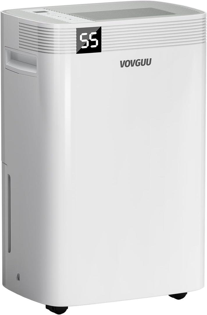 52 Pints Dehumidifier for Basement and Home with Drain Hose & Water Tank, 3 Smart Modes, Humidity Control, Auto Defrost, 24H Timer- 4500 Sq.Ft Energy Star Dehumidifier for Home and Office