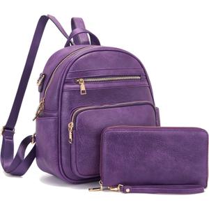 Idesort Small Backpack Purse for Women Girls Cute Backpacks Purse set with Wallet Convertible Shoulder bag (Purple) Idesort Small Backpack Purse for Women Girls Cute Backpacks Purse set with Wallet Convertible Shoulder bag (Purple)