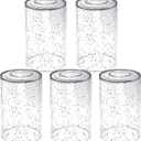 5 Pack Bubble Glass Lamp Shade,Glass Shade Covers Replacements for Light FixturesCylinder Globe Glass Shades Covers for Pendant Lights Chandeliers Wall Sconces Bath Vanity Lights