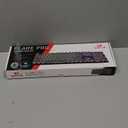 Redragon Typewriter Keyboard Wireless, Mechanical Gaming Keyboard, Bluetooth/2.4Ghz/Wired, RGB LED Backlit, Rechargeable, Blue Switch - Clicky, Solid Metal Panel, Round Keycaps, Black