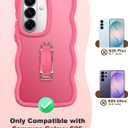 XYZ for Samsung Galaxy S26 Case with Stand & Strap, Wavy Phone Case