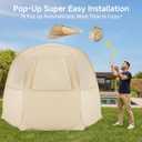 Alvantor Pop Up Screen House Gazebo with Mosquito Netting, Instant UV Resistant Sun Shelter for Patio & Backyard, Portable Canopy Tent for 2-10 Person, 12'x12'