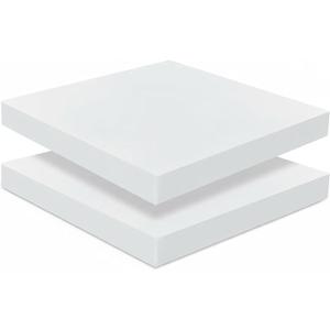 Frienda 2 Pack 2" x 20" x 20"Upholstery High Density Foam Cushion Replacement Square Cut to Size Foam Couch for Chair Couches Padding Shipping Packing DIY Cosplay Projects(White)