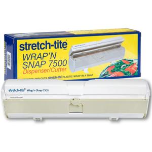 Stretch-Tite Wrap'n Snap 7500 Dispenser, Easy Refill and Cutter for Plastic Wrap