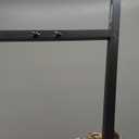 MyGift 47 Inch Modern Black Heavy Duty Metal A-Frame Wardrobe Clothing racks for hanging clothes, Commercial Grade Freestanding clothes racks for Bedroom Closet Clothes or Retail Display