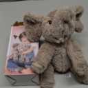 Hopearl Adorable Plush Calf Elephant Toy Floppy Elephish Ultra Soft Stuffed Animal for Boys Girls Kids Toddlers, Gray, 9''