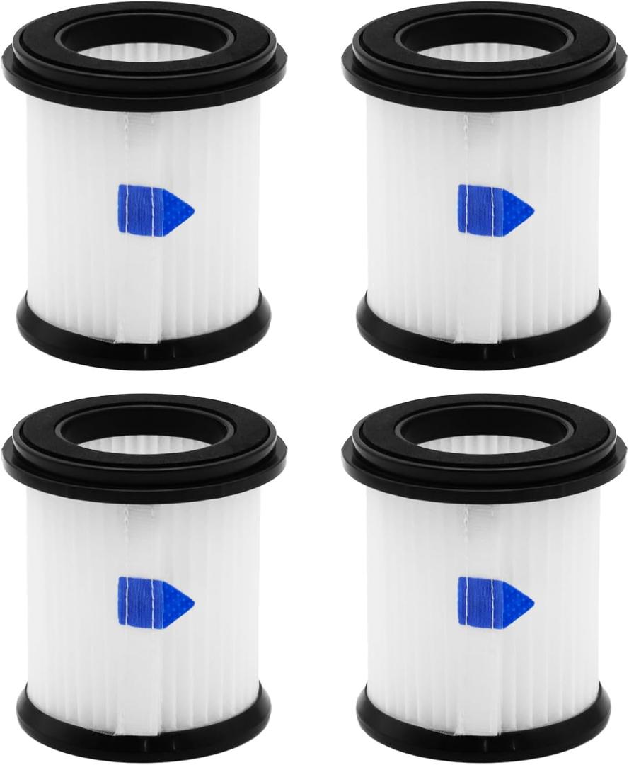 ilovelife 4PCS HEPA Filter with Mesh Filter Replacement for INSE N5S N5T S6T S6P Pro S610/TMA T120 T121 T151 T150 T220 T210 T181 T180 T220 Cordless Vacuum Cleaner, White