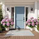 2 pack large faux plastic plantas in Pot UV Resistant fake flowers Trees indoor outdoor realistic floor plants Artificial Hydrangea Plants for home Porch Garden Office Porch Patio front bonsai Decor