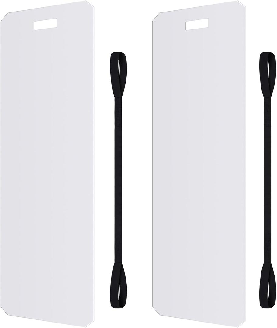 Wenqik 2 Pcs Appliance Sliders for Refrigerators Plastic Appliance Glide with Pull Strap Furniture Moving Slides for Tile Hardwood Floors Protection Glides Easily (48.43 x 8.07 Inches)