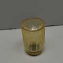 Battery Operated Lamp, Cordless Table Lamp with Timer, Desk Bedside Lamps with LED Warm Light, Glass Small Table Lamp for Bedroom, Bathroom, Living Room, Home Decor - Amber