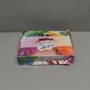 Black and Light Blonde Wig with Necklace Choker for Womens Girls Cosplay Costume Short Wavy Bob Synthetic Wigs with Bangs for Halloween Party