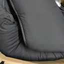 MAXYOYO Japanese Floor Mattress Futon Mattress, 4" Thicken Tatami Mat Sleeping Pad Foldable Roll Up Mat Boys Girls Dormitory Pad Kids Floor Lounger Cushion, Black, Queen