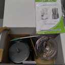 La Reveuse Electric Mini Food Processor with 200 Watts 2-Cup Prep Bowl for Mincing Chopping Grinding Blending Pureeing (Metallic Grey)