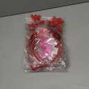 5 x Pink Heart Shape Headband Glitter Sunglasses Sequin Earrings Valentines Day Halloween Cosplay Costume Accessories Set