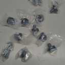 10 Pack Grey Cabinet Knobs Dresser Knobs, Solid Kitchen Cabinet Knobs Drawer Knobs, Metal Grey Knob for Cabinets and Drawers